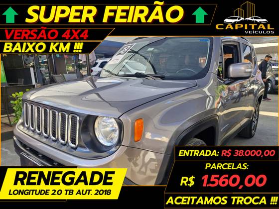 JEEP RENEGADE 1.8 16V FLEX LONGITUDE 4P AUTOMÁTICO
